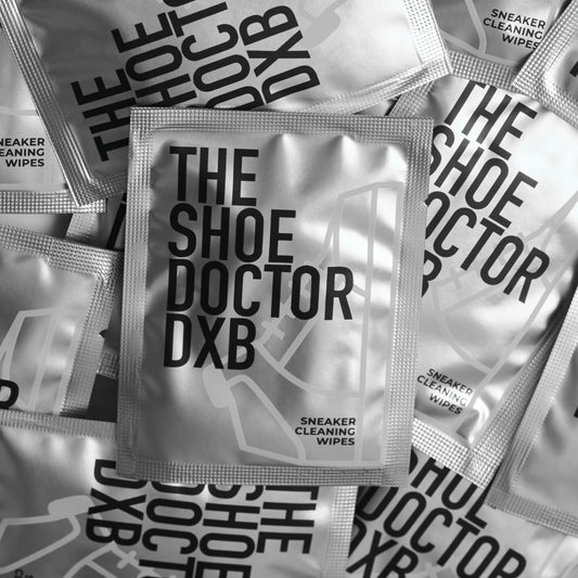 The Shoe Doctor Pocket Wipes: Your go-to weapon against sneaker stains. Travel size, big results!