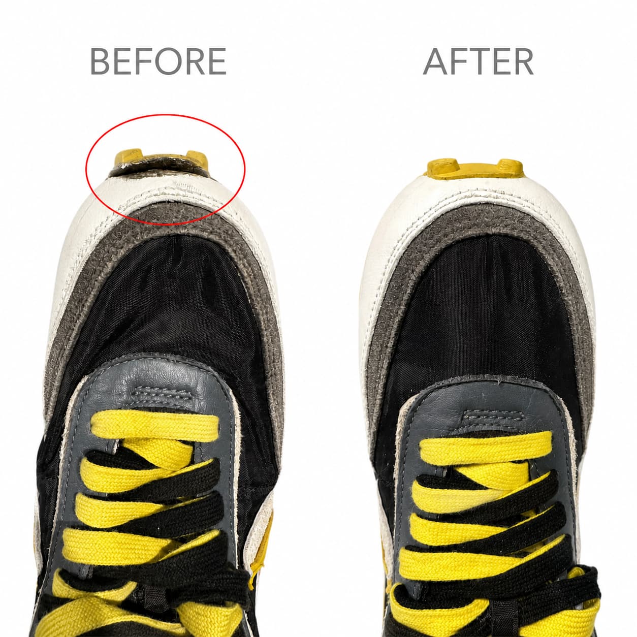 Toe Cap Glue Repair