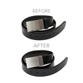 Belt Cleaning in Dubai, before and after on a client's belt