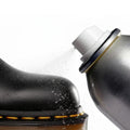 Shoe Protector Spray Application in Dubai, before and after on a client's pair