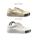 Sneaker Clean in Dubai, before and after on a client's pair