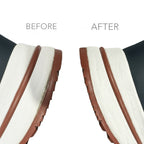 Sole Glue Repair (Minor) in Dubai, before and after on a client's pair
