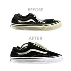 Yellow Sole Treatment in Dubai, before and after on a client's pair