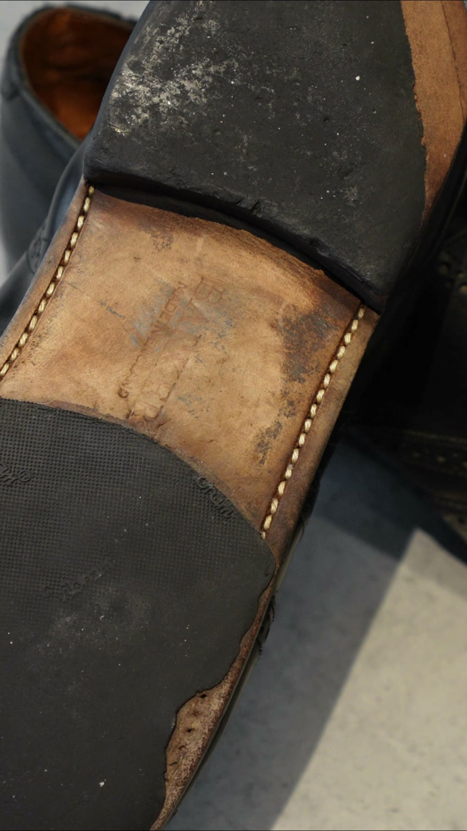 New lining, hand-stitched heel